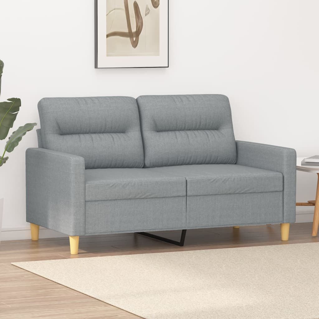 vidaXL Tweezitsbank Lichtgrijs - 120cm - 35% Korting!