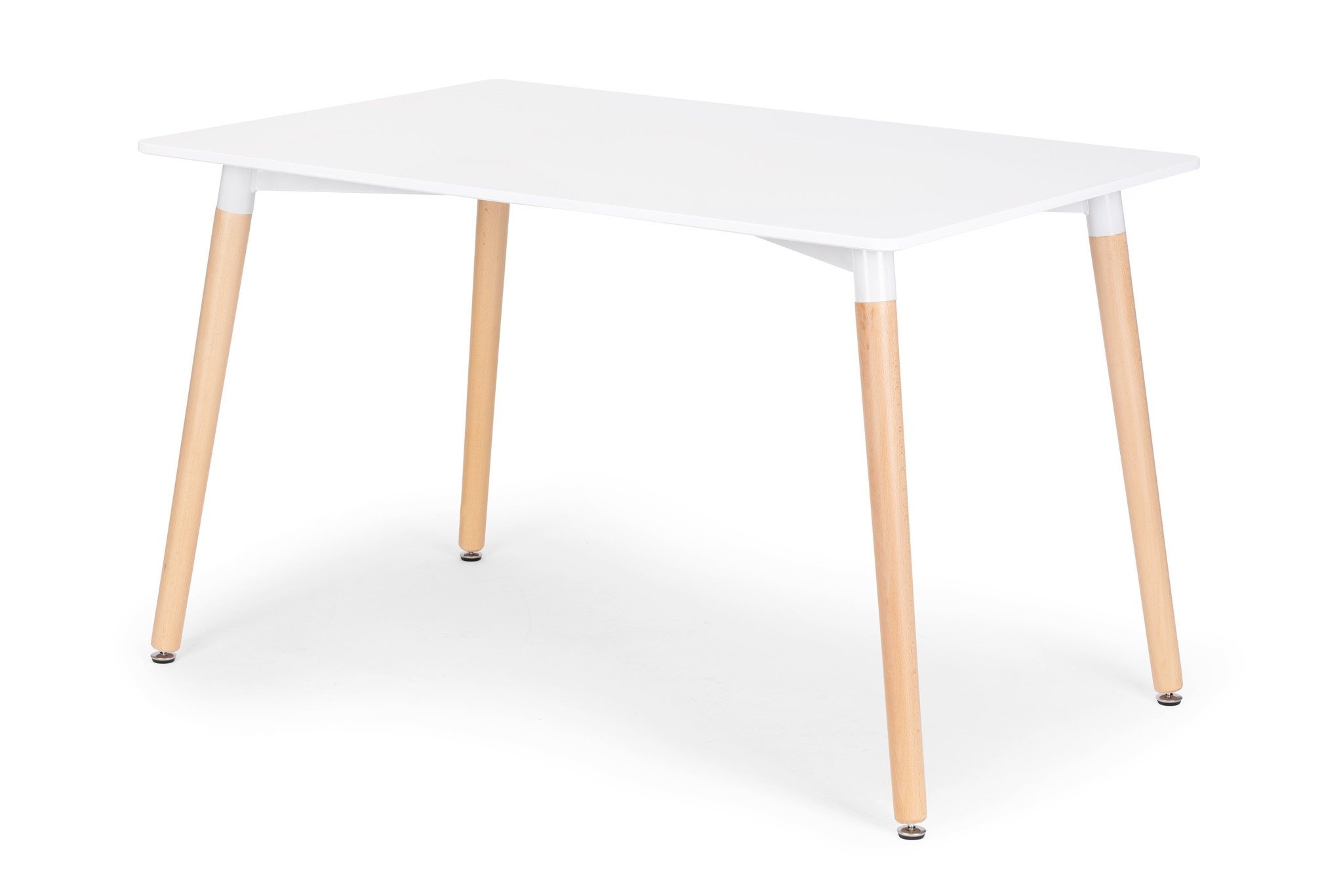 Eettafel - keukentafel - 120x80 cm - scandinavische stijl - wit