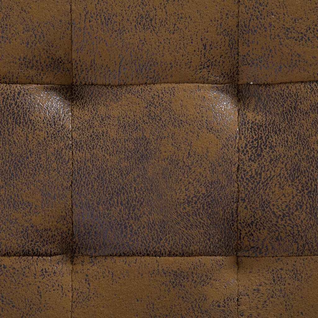 vidaXL Opberghocker Bruin Kunstsuède - 35% Korting!