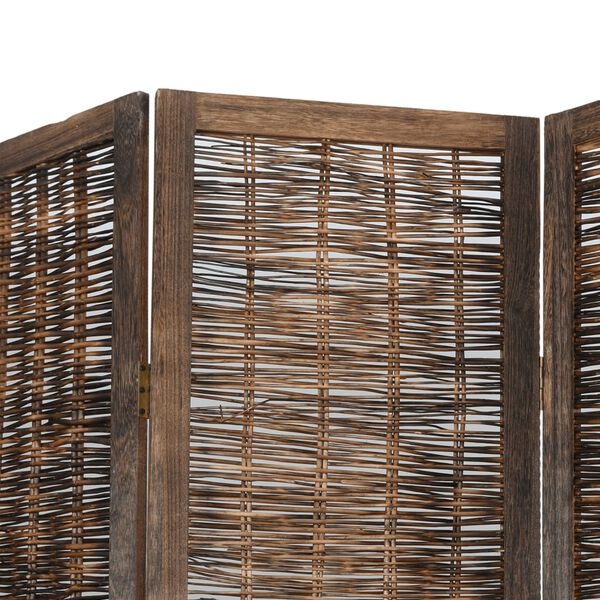 Kamerscherm 6 Panelen Donkerbruin - 35% Korting! (Retour)