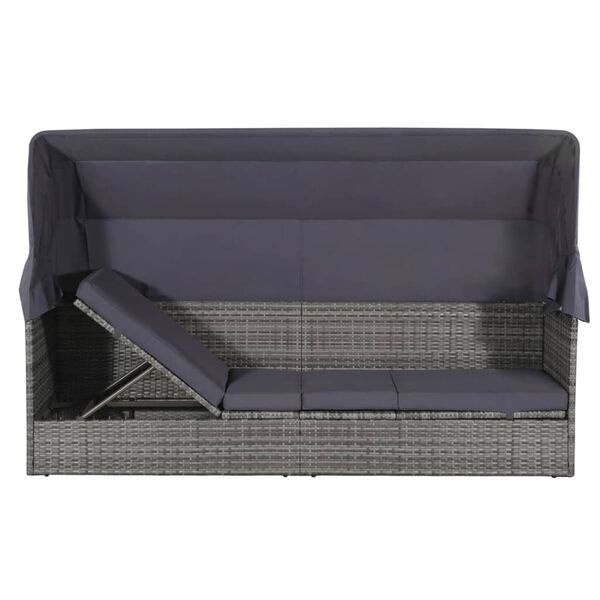 vidaXL Tuinbed met Luifel Grijs - 35% Korting!