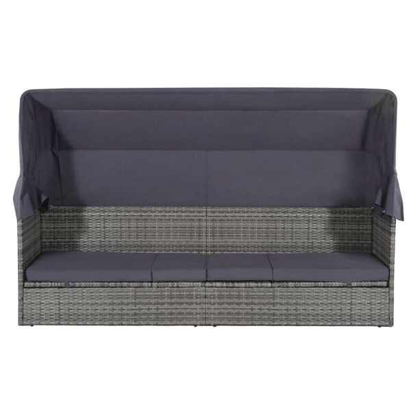 vidaXL Tuinbed met Luifel Grijs - 35% Korting!