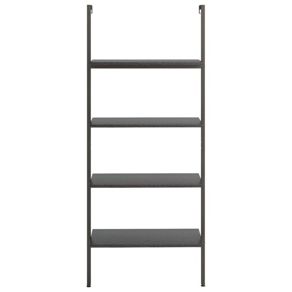 vidaXL Ladderrek Zwart - 4 Schappen - 35% Korting!