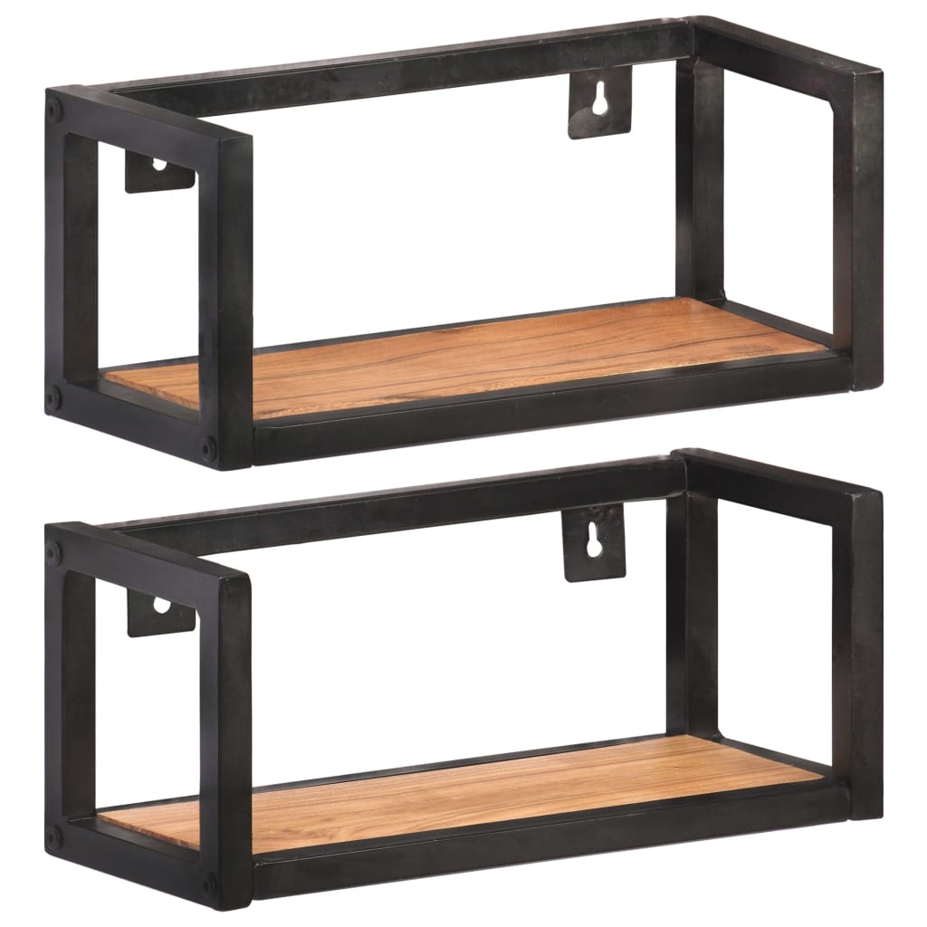 vidaXL Wandschappen Acaciahout 40cm (2 st) - 35% Korting!