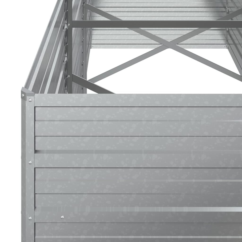 VidaXL Verhoogde Plantenbak 240cm Zilver - 35% Korting!