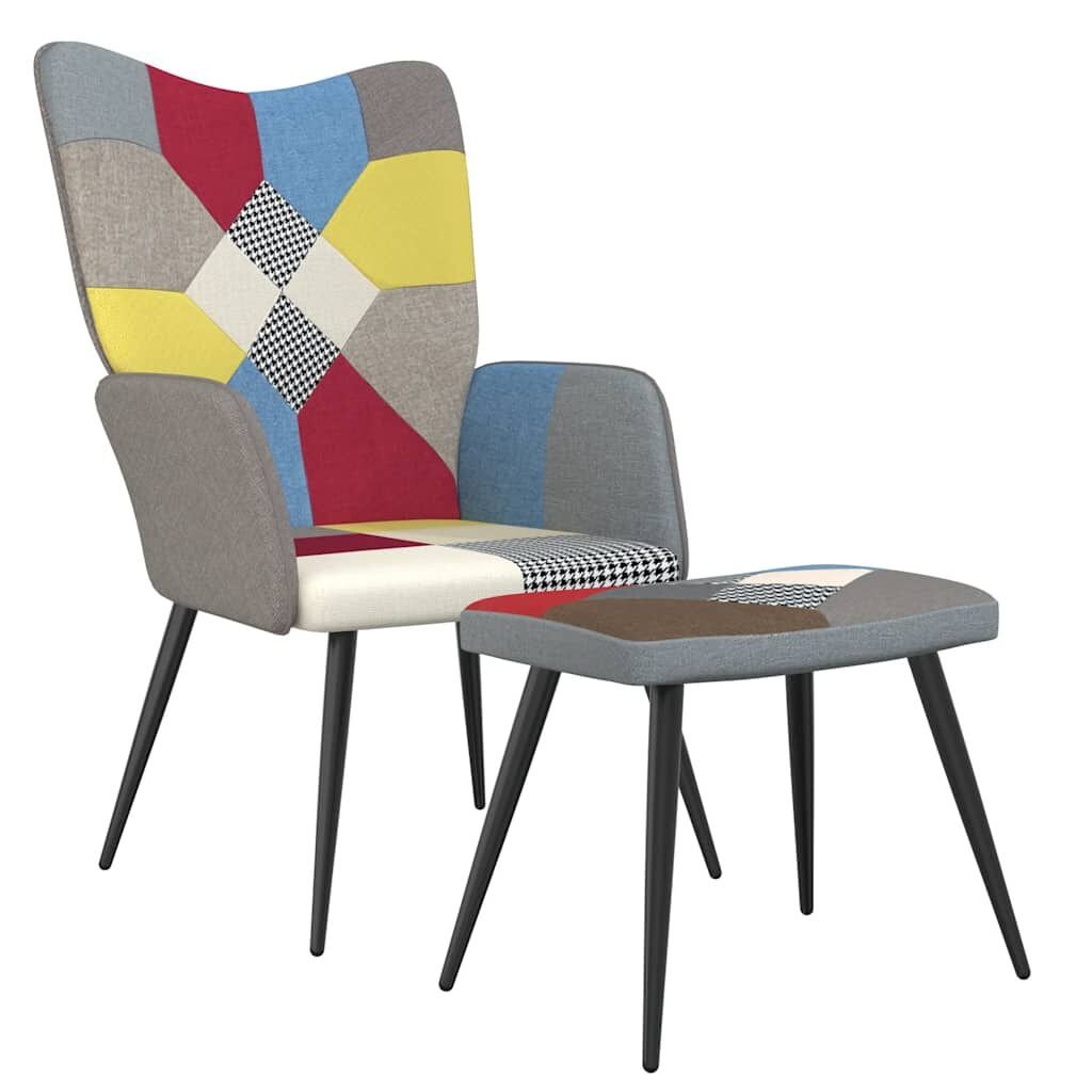 Relaxstoel met Voetenbank Patchwork - 35% Korting!