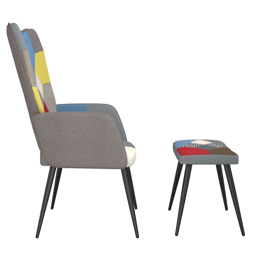 Relaxstoel met Voetenbank Patchwork - 35% Korting!