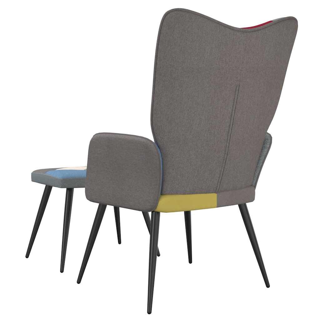 Relaxstoel met Voetenbank Patchwork - 35% Korting!