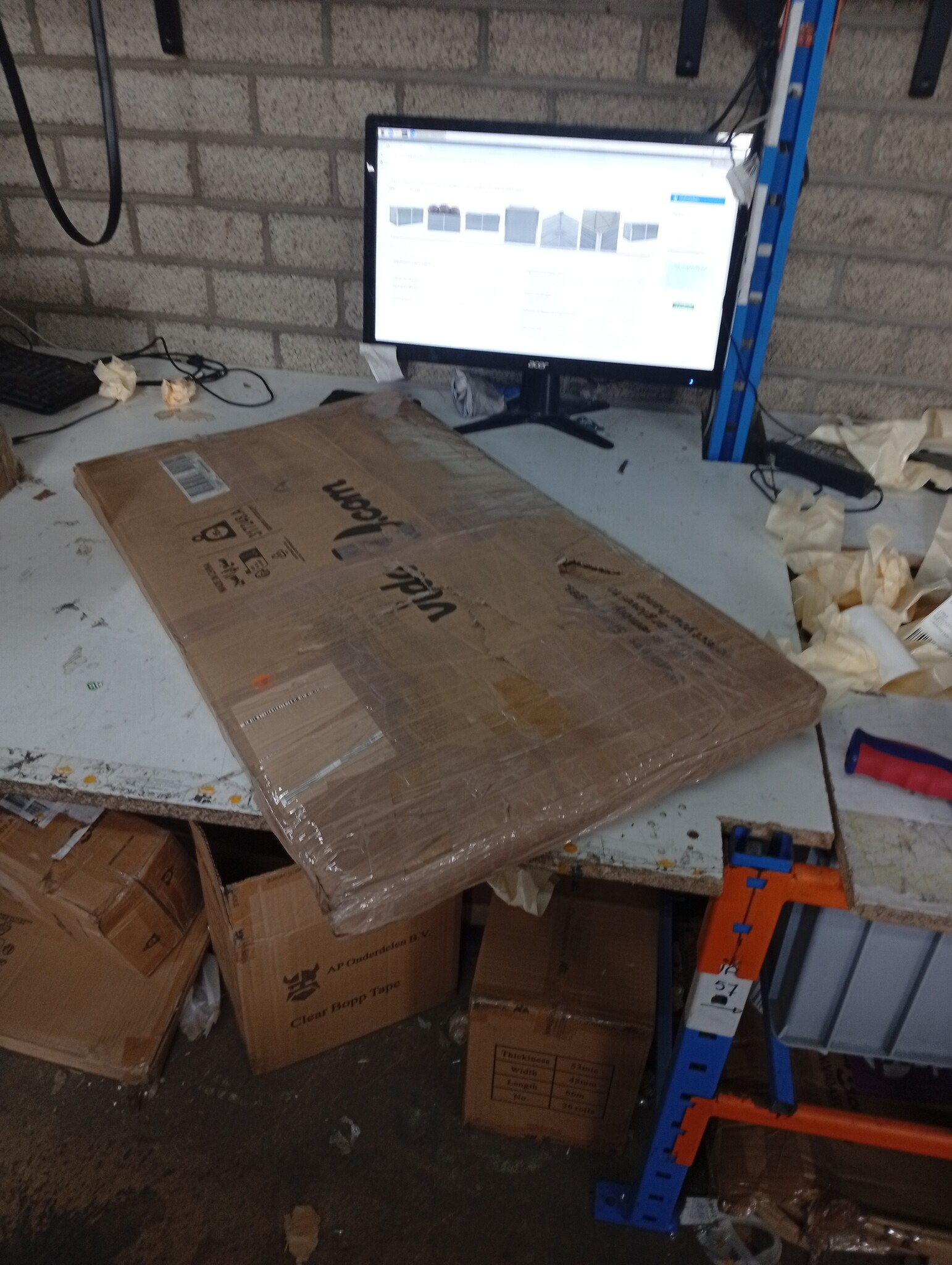 VidaXL Plantenbak Verhoogd 160x80x77cm Grijs - 60% Korting!