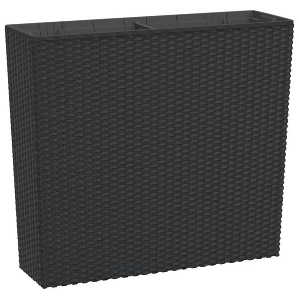 Plantenbak Rattan-look Antraciet 58cm - 35% Korting!