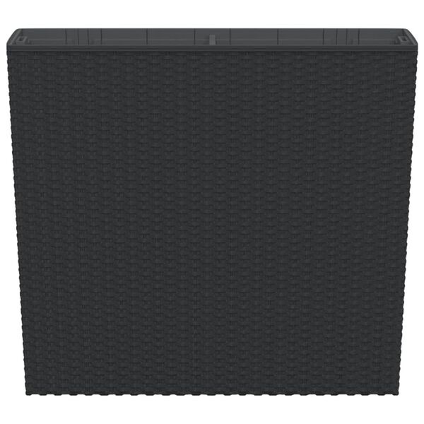 Plantenbak Rattan-look Antraciet 58cm - 35% Korting!