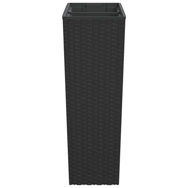 Plantenbak Rattan-look Antraciet 58cm - 35% Korting!