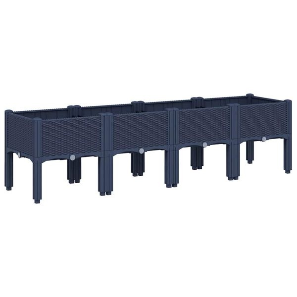 vidaXL Plantenbak Grijs 160cm - 35% Korting! Zo Goed Als Nieuw
