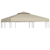 Prieel Vervangdoek 3x3m Beige - Scheurtje! 55% Korting