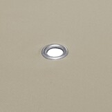 Prieel Vervangdoek 3x3m Beige - Scheurtje! 55% Korting