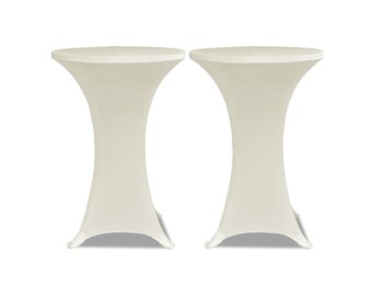 Statafelhoes Crème Ø60cm (2 stuks) - 64% Korting!