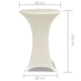 Statafelhoes Crème Ø60cm (2 stuks) - 64% Korting!