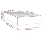 Bedframe 80x200cm Donkergrijs - 42% Korting! Zo Goed Als Nieuw