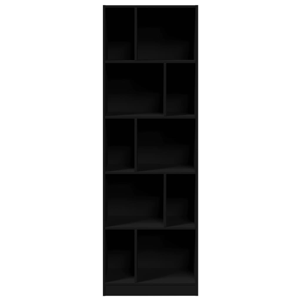 vidaXL Boekenkast Zwart - 57x28,5x174cm - 35% Korting!