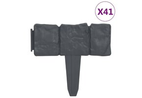 vidaXL Gazonrand Steen-Look 10m - 42% Korting! Topdeal!