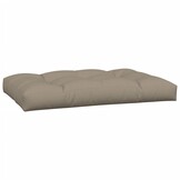 VidaXL Palletkussens Taupe (2 st) - 47% Korting!