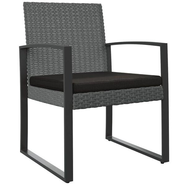 vidaXL Tuinstoelen (2 st) Rattan Donkergrijs - 35% Korting!