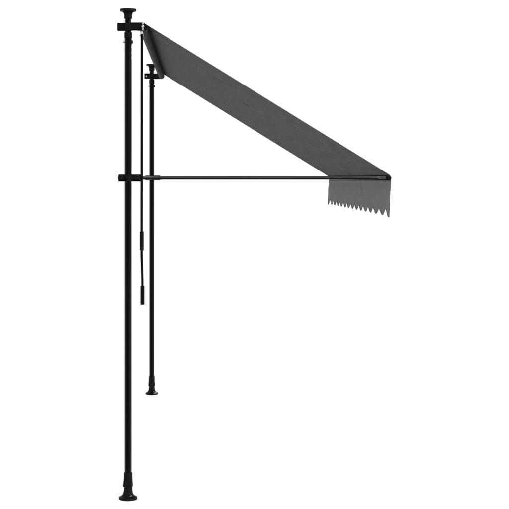 vidaXL Uittrekbare Luifel 300x150cm Antraciet - 35% Korting!