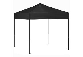Inklapbare Partytent 2x2m Zwart - 35% Korting!