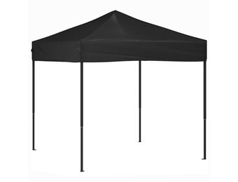 Inklapbare Partytent 2x2m Zwart - 35% Korting!