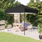 Inklapbare Partytent 2x2m Zwart - 35% Korting!