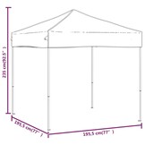 Inklapbare Partytent 2x2m Zwart - 35% Korting!