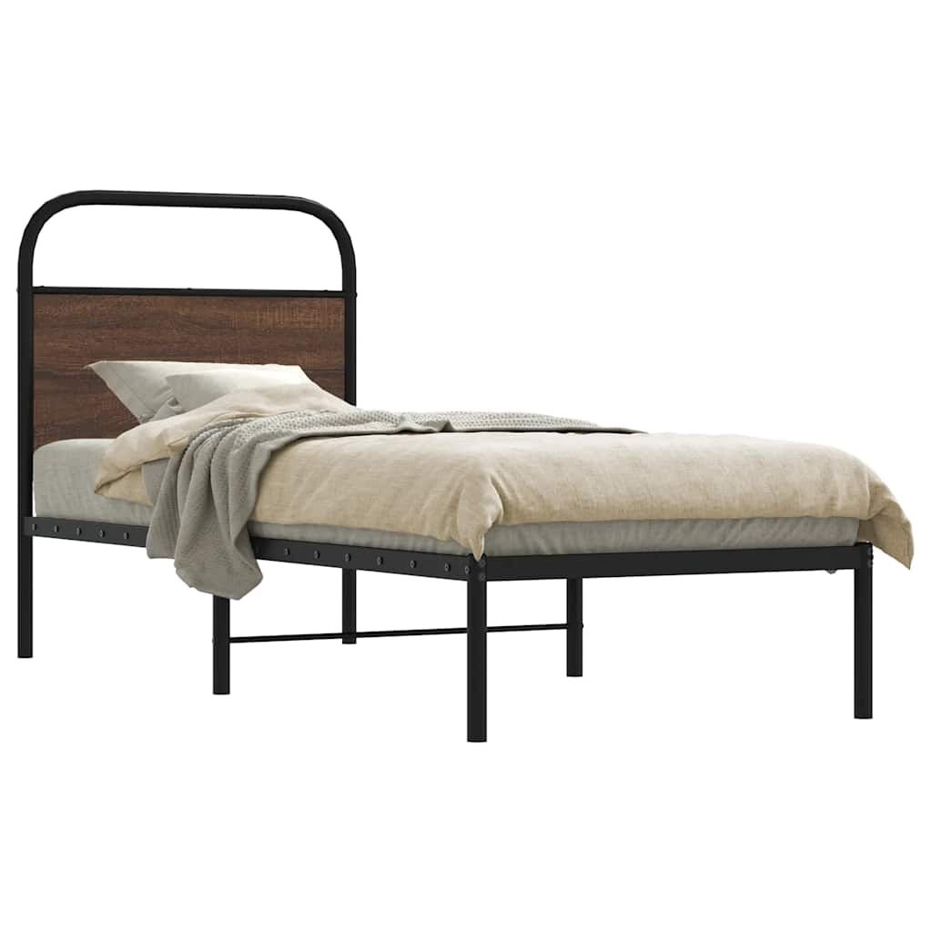 vidaXL Bedframe 80x200 Bruin Eiken - 60% Korting!