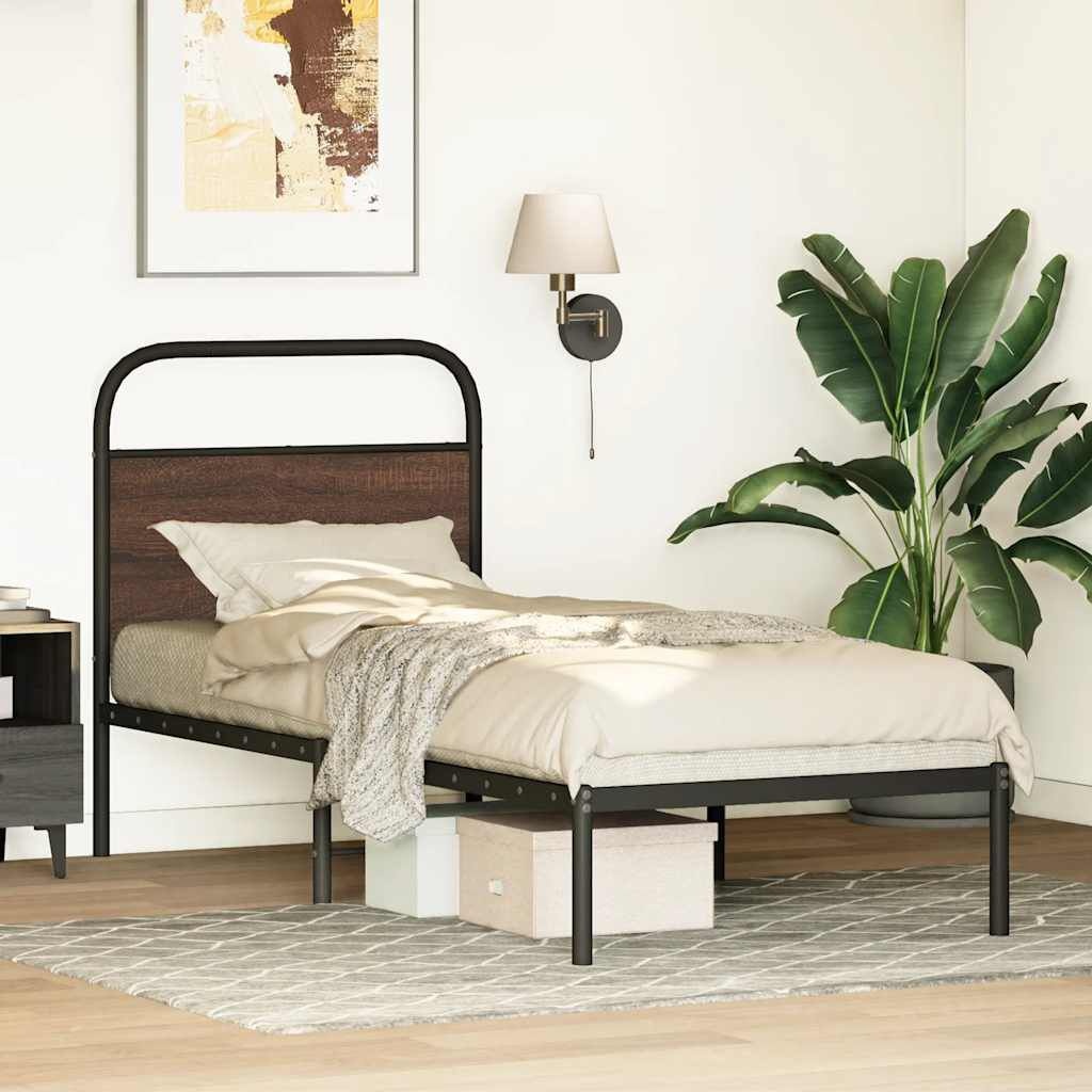 vidaXL Bedframe 80x200 Bruin Eiken - 60% Korting!