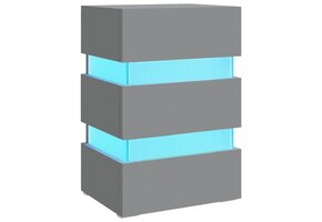 vidaXL LED Nachtkastje Grijs 45x35x67cm - 35% Korting!