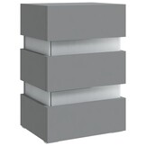 vidaXL LED Nachtkastje Grijs 45x35x67cm - 35% Korting!
