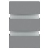 vidaXL LED Nachtkastje Grijs 45x35x67cm - 35% Korting!