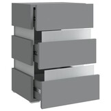 vidaXL LED Nachtkastje Grijs 45x35x67cm - 35% Korting!