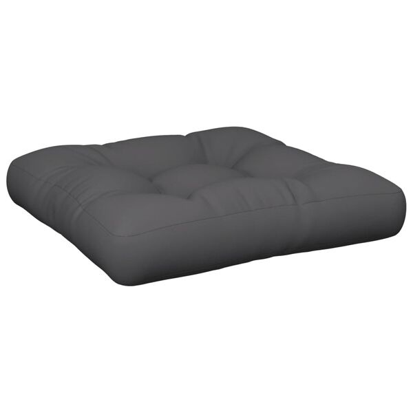 vidaXL Palletkussen Grijs 50x50cm - 35% Korting! Zo Goed Als Nieuw
