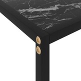 Wandtafel Gehard Glas Zwart - 35% Korting! Zo Goed Als Nieuw