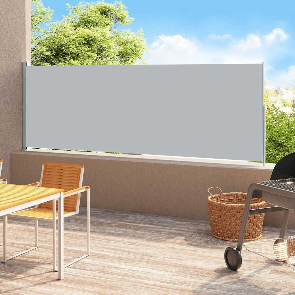 vidaXL Uittrekbaar Tuinscherm 200x500cm Grijs - 35% Korting!