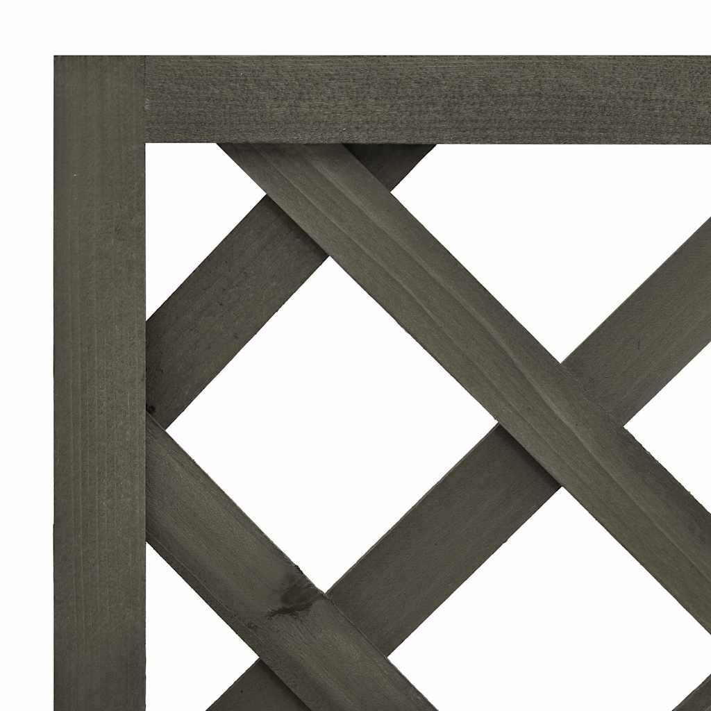 VidaXL Plantenbak met Latwerk Grijs 50x25x90cm - 35% Korting!
