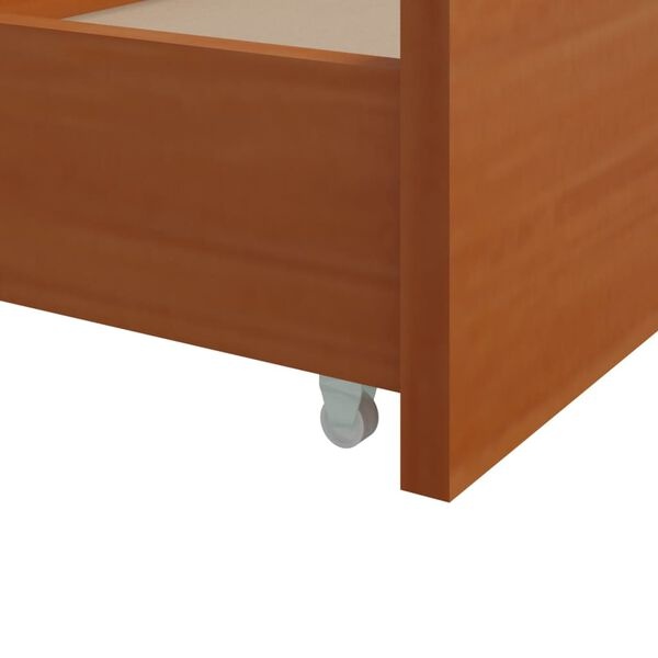Bedframe 90x200 Honingbruin - Grenenhout + Lades - 35% Korting!