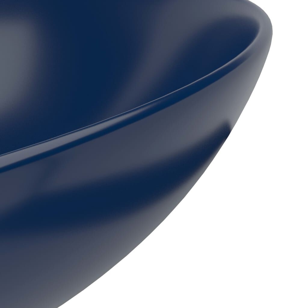 VidaXL Wastafel Donkerblauw - Ronde Keramiek - 41% Korting!