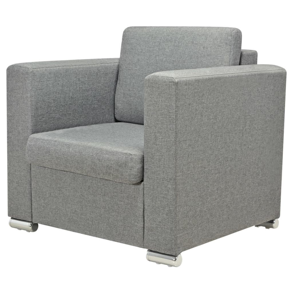 vidaXL Fauteuil Lichtgrijs - Krasje achterkant - 53% Korting!