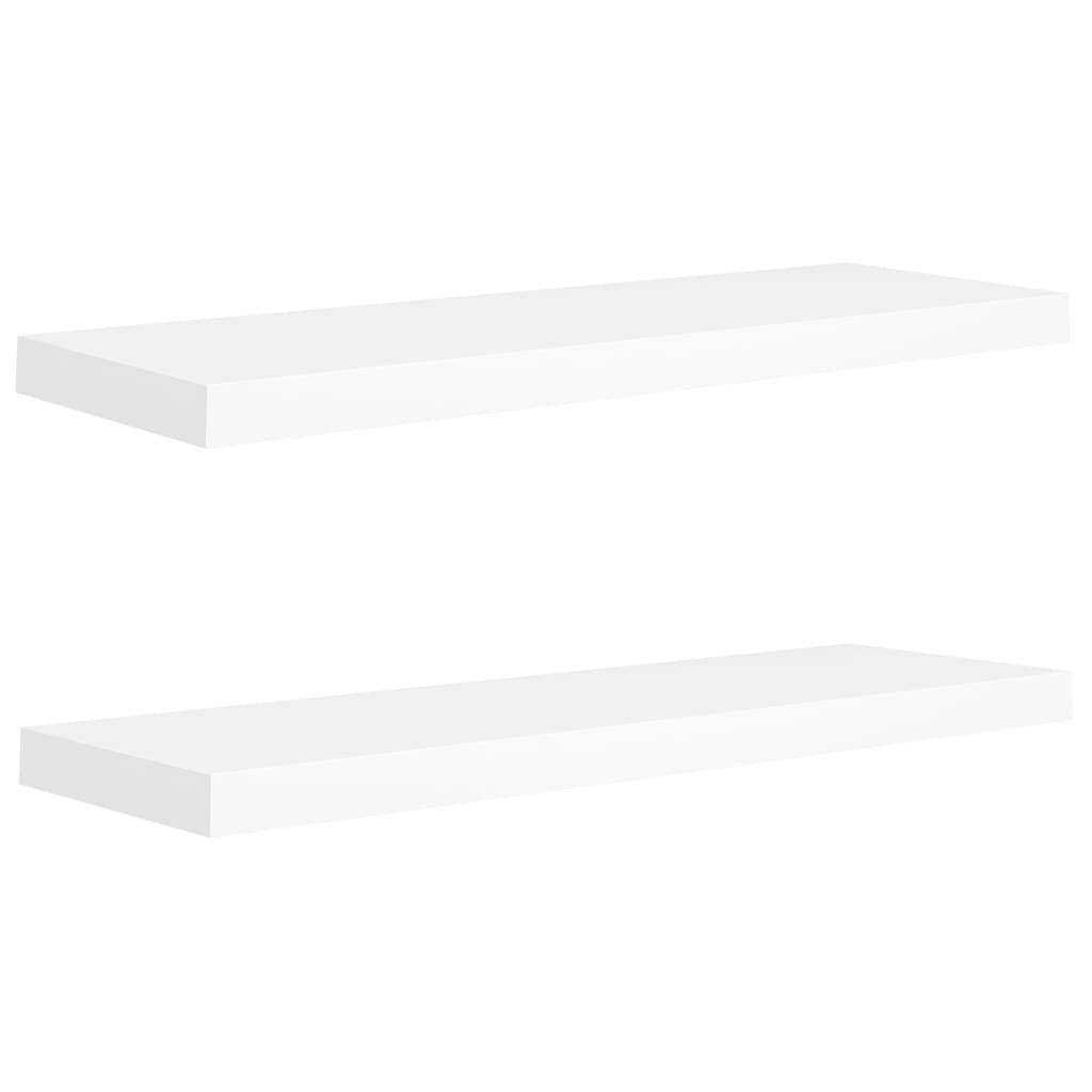 vidaXL Wandschappen 2 st. Wit 80cm - 59% Korting!