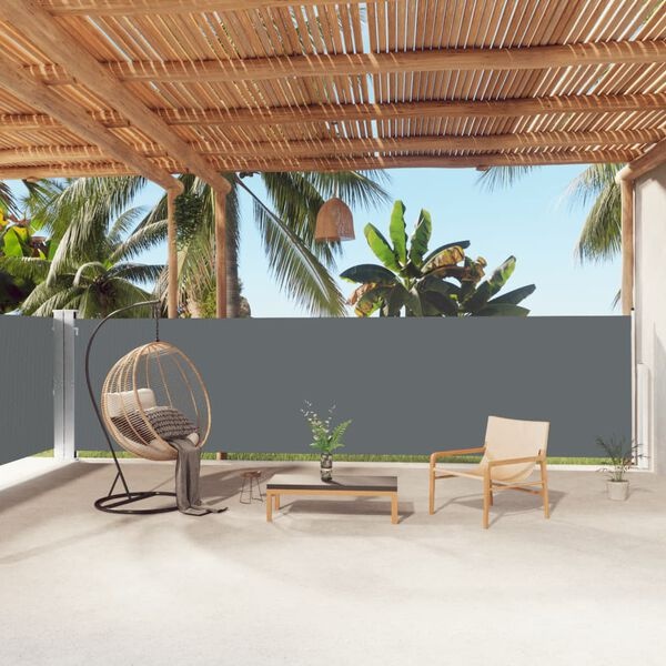 VidaXL Uittrekbaar Windscherm 160x1000 cm Antraciet - 50% Korting!