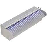 Zwembadwaterval met LED - RVS 30cm - Retourtje Deal! 35% Korting