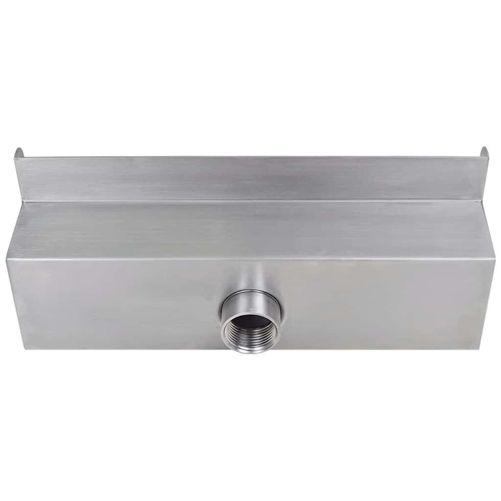 Zwembadwaterval met LED - RVS 30cm - Retourtje Deal! 35% Korting