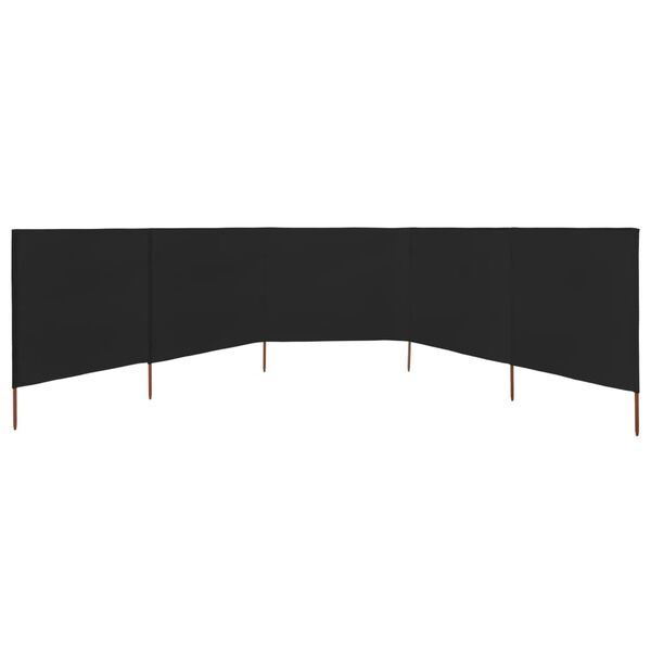 vidaXL Windscherm 600x160cm Zwart - 35% Korting!