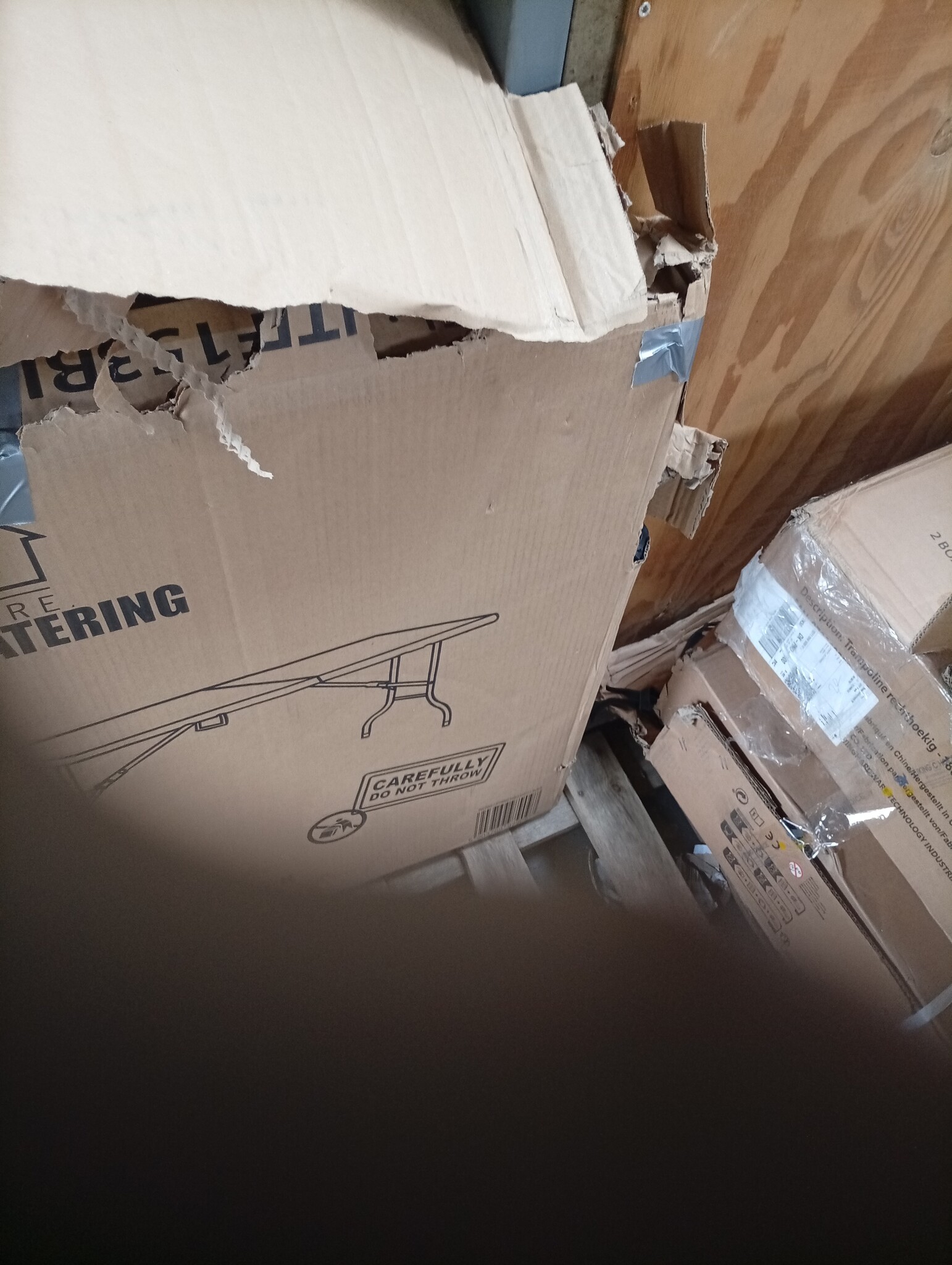 Klaptafel Camping Zwart 153cm - 45% Korting! (Doos Beschadigd)